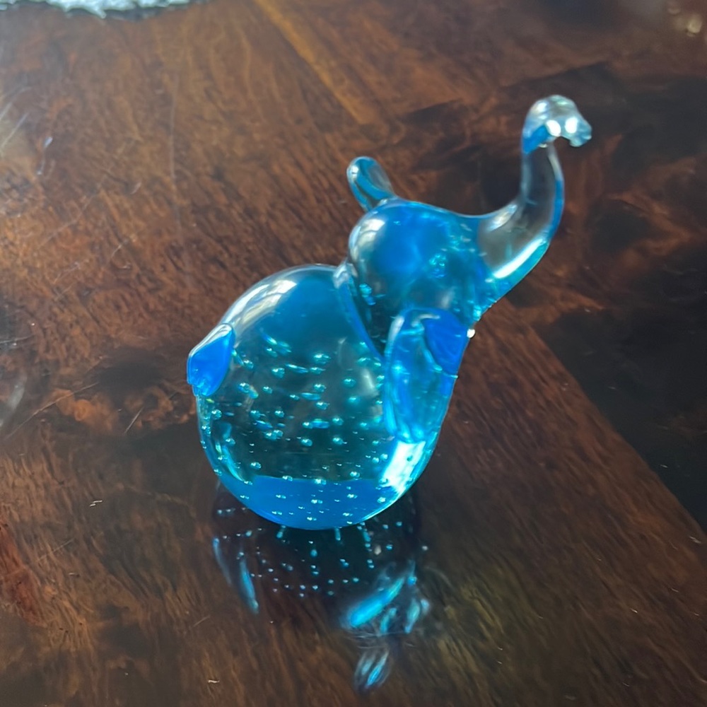 Glass Vintage elephant that is just so cute.